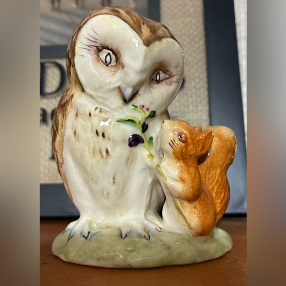 Beatrix Potter OLD MR. BROWN OWL SQUIRREL Warne Beswick England 1963